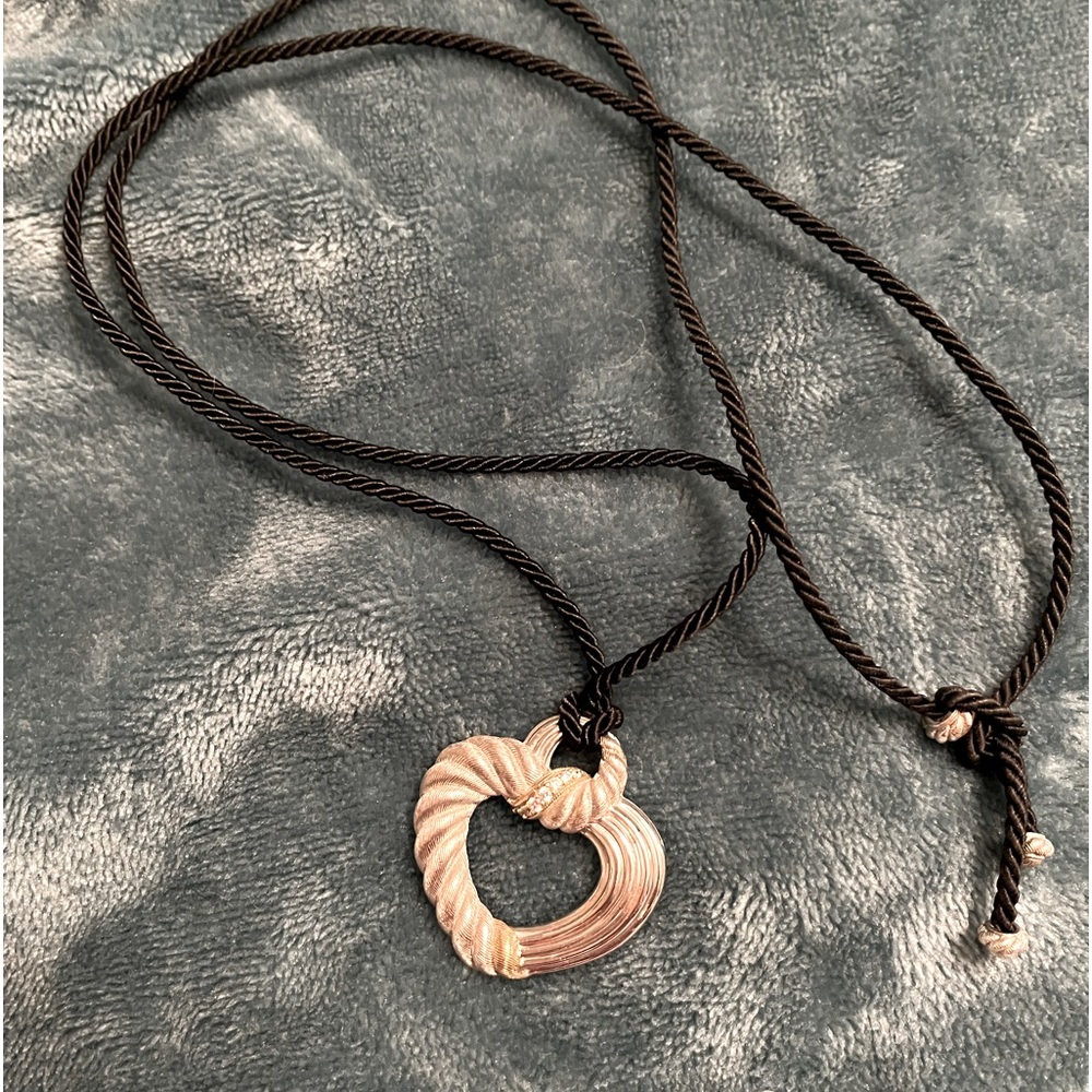 Sterling heart cz gorgeous like new